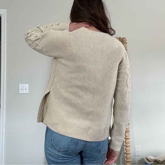 Madewell Cable Knit 100% Wool Sweater - Picture 2 of 13